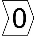 HellermannTyton Helagrip Slide On Cable Markers, Black on White, Pre-printed "0", 1 → 3mm Cable