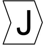 HellermannTyton HGDC Slide On Cable Markers, Black on White, Pre-printed "J", 1 → 3mm Cable