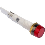 Arcolectric Red Incandescent Indicator, Tab Termination, 24 V, 10mm Mounting Hole Size