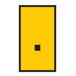 HellermannTyton WIC Snap On Clip On Cable Marker, Yellow, Pre-printed ".", 2 → 2.8mm Cable