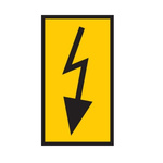 HellermannTyton WIC Snap On Clip On Cable Marker, Yellow, Pre-printed "LIGHTING", 2 → 2.8mm Cable
