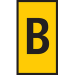 HellermannTyton WIC1 Cable Markers, Yellow, Pre-printed "B", 2 → 2.8mm Cable
