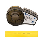 Brady R4300 Heat Shrink Heat Shrink Cable Marker, Black on Yellow, 3.1 → 8.1mm Cable