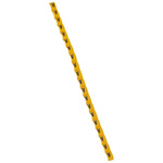 Legrand Clip On Cable Marker, Black on Yellow, Pre-printed "V", for Cable