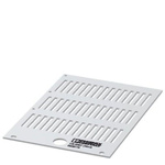 Phoenix Contact US-WMT (30X4) Slide On Cable Marker, White, Pre-printed "Unlabeled", 1.5 → 35mm Cable, for