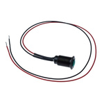 Oxley Green Indicator, Lead Wires Termination, 230 V ac, 10.2mm Mounting Hole Size