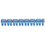 Legrand CAB 3 Clip On Cable Markers, Blue, Pre-printed "6", 0.8 → 2.2mm Cable