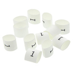 TE Connectivity TRSA Heat Shrink Cable Markers, White, Pre-printed "0 → 9", 1 → 3mm Cable