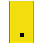 HellermannTyton Ovalgrip Slide On Cable Markers, Black on Yellow, Pre-printed ".", 1.7 → 3.6mm Cable