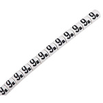 HellermannTyton Helagrip Slide On Cable Markers, Black on White, Pre-printed "9", 1 → 3mm Cable