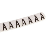 HellermannTyton Helagrip Slide On Cable Markers, Black on White, Pre-printed "A", 1 → 3mm Cable