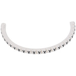 HellermannTyton HGDC Slide On Cable Markers, Black on White, Pre-printed "X", 1 → 3mm Cable