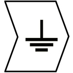 HellermannTyton Helagrip Slide On Cable Markers, Black on White, Pre-printed "Earth", 1 → 3mm Cable