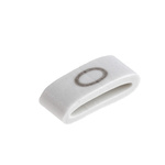 HellermannTyton HODS85 Slide On Cable Markers, Black on White, Pre-printed "O", 1.8 → 6.3mm Cable