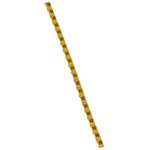 Legrand Cable Tie Cable Markers, Black on Yellow, Pre-printed "W"