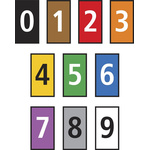 HellermannTyton WIC0 Snap On Cable Markers, assorted colours, Pre-printed "0 → 9", 0.8 → 2.2 Cable
