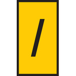 HellermannTyton WIC0 Cable Markers, Yellow, Pre-printed "/", 2 → 2.8mm Cable