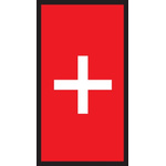 HellermannTyton WIC0 Cable Markers, Red, Pre-printed "+", 2 → 2.8mm Cable