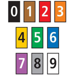 HellermannTyton WIC0 Cable Markers, assorted colours, Pre-printed "0 → 9", 2 → 2.8mm Cable