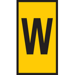 HellermannTyton WIC1 Cable Markers, Yellow, Pre-printed "W", 2 → 2.8mm Cable
