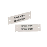 HellermannTyton TIPTAG5 Mounting clamp Cable Marker, White, Pre-printed "TIPTAG5 HT"