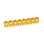 Legrand CAB 3 Clip On Cable Marker, Black on Yellow, Pre-printed "Q", 1 → 2.3mm Cable, for Marking of Wiring,