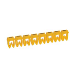 Legrand CAB3 Clip On Cable Marker, Black on Yellow, Pre-printed "I", 3.8 → 5mm Cable, for Marking of Wiring,