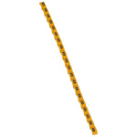 Legrand Clip On Cable Marker, Black on Yellow, Pre-printed "D", for Cable