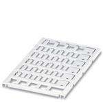 Phoenix Contact UC-WMT (10X4) Insert Cable Marker, White, Pre-printed "Unlabeled", 0.6 → 7mm Cable, for Conductor