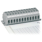 Wago 210 Self Adhesive Cable Marker, White, Pre-printed "1 - 12", for Terminal Strips with 6mm Pin Spacing