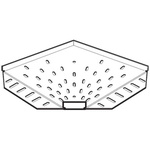 Legrand Light Duty 90° Flat Bend Pre-Galvanised Steel Cable Tray Accessory, 150 mm Width, 12mm Depth