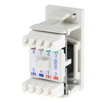 HellermannTyton Cat6 1 Way RJ45 Outlet,With UTP Shield Type