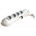 Legrand 3m 4 Socket Type E - French Extension Lead, 250 V ac