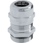 Lapp Skiptop MS PG 7 Cable Gland With Locknut, Nickel Plated Brass, IP68
