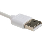 Roline Male USB A to Lightning Lightning Cable, 1m, USB 2.0