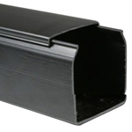 Betaduct Black Industrial Trunking - Closed Slot, W25 mm x D37.5mm, L2m, Noryl
