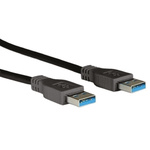 Roline Male USB A to Male USB A USB Cable, 1.8m, USB 3.0