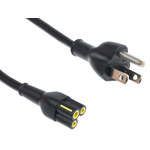 RS PRO 1.8m Power Cable, Self-extinguishing VNUS15S3 to VNC5S, 2.5 A, 300 V