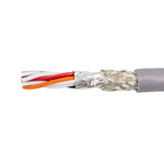 Alpha Wire 2 Core Unscreened Industrial Cable, 0.35 mm² Grey