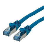 Roline Shielded Cat6a Cable 5m, LSZH, Blue, Male RJ45