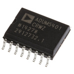 ADUM5401CRWZ Analog Devices, 4-Channel Digital Isolator 25Mbps, 2500 V, 16-Pin SOIC