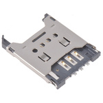 Wurth Elektronik, 693012 6 Way Right Angle Mini Memory Card Connector With Solder Termination