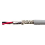 Alpha Wire 2 Pair Foil and Braid Multipair Industrial Cable 0.382 mm²(CE, CSA, UL) Grey 30m EcoCable Mini Series