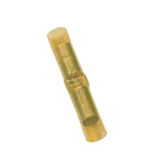MECATRACTION, 51000 Butt Splice Connector, Yellow, Insulated, Tin 10 → 14 AWG