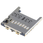 Molex 8 Way Right Angle Micro SD Memory Card Connector With Solder Termination