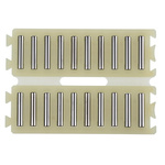 INA Double Flat Cage Assembly for Needle Rollers, 10 rollers per cage, 3.5mm roller diameter
