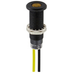 Sloan Yellow Panel LED, Lead Wires Termination, 5 → 28 V, 8.2 x 7.6mm Mounting Hole Size, IP68