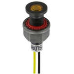 Sloan Yellow Indicator, Lead Wires Termination, 24 V dc, 6.2mm Mounting Hole Size, IP68