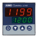 Jumo QUANTROL PID Temperature Controller, 48 x 48mm 1 (Analogue) Input, 2 Output Logic, Relay, 20 → 30 V ac/dc