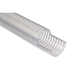 RS PRO PVC 10m Long Clear Hose Reinforced, 90mm Bend Radius , Applications Various